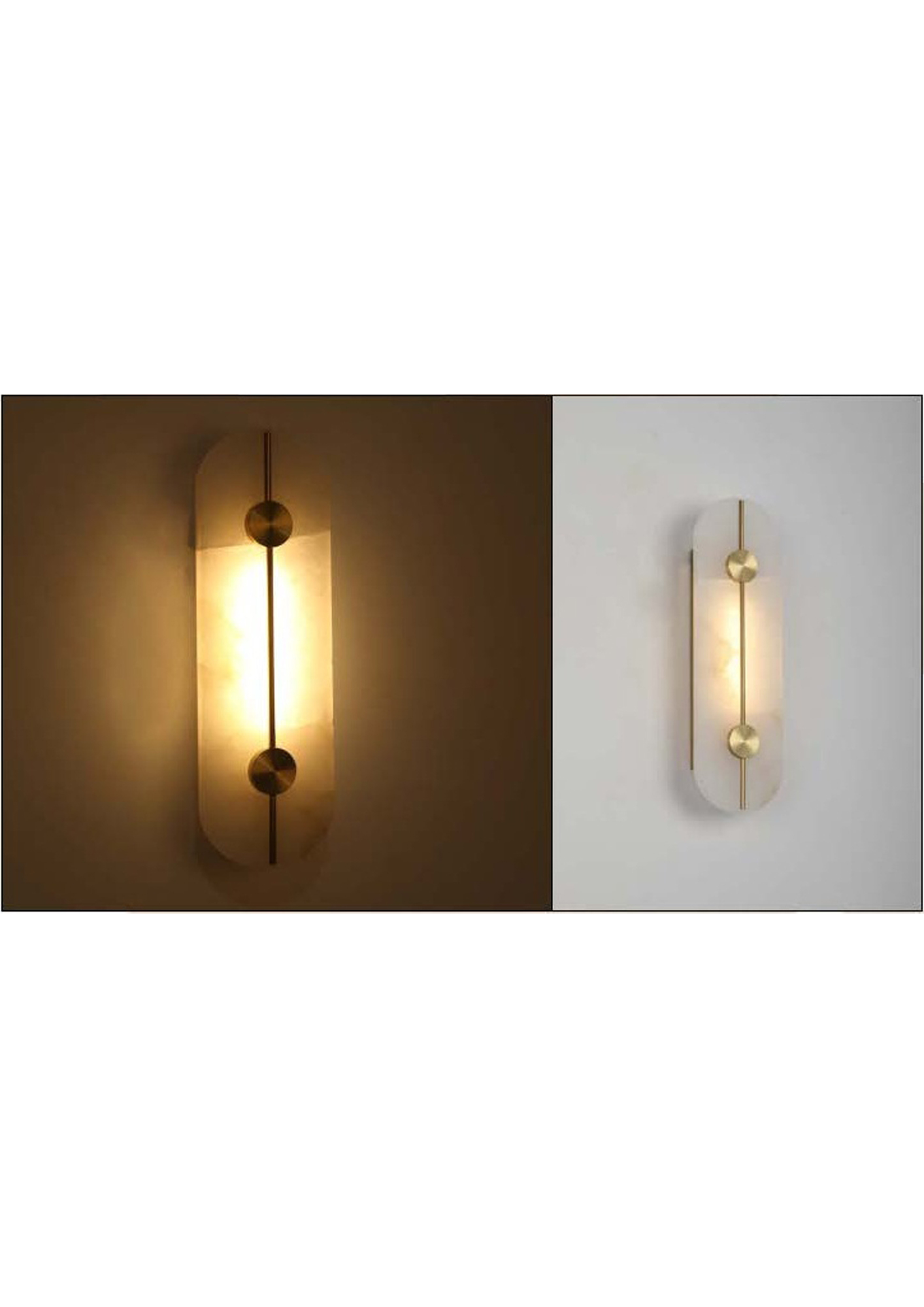 Beyond Lights - Marble Wall Sconce- GL